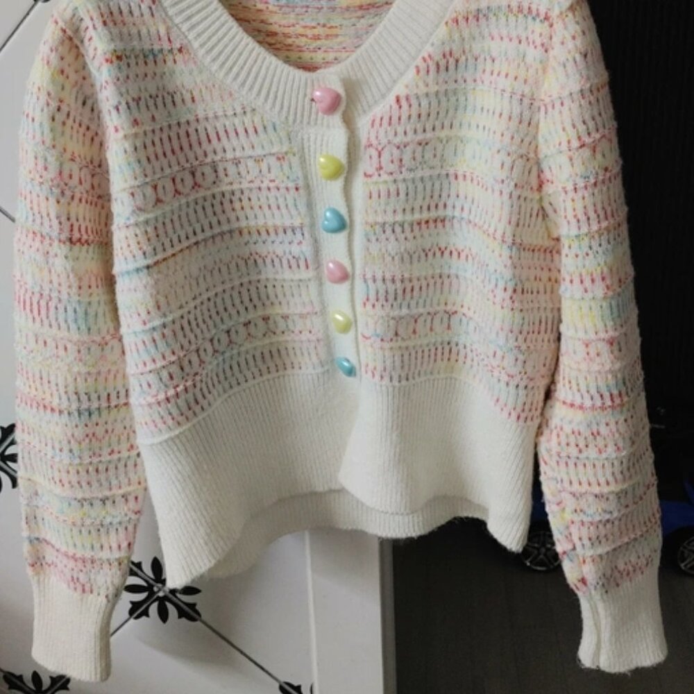 Cute Rainbow Hues Cardi